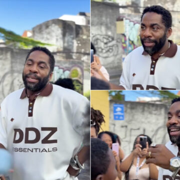 Lázaro Ramos emociona crianças em passeio especial no Pelourinho