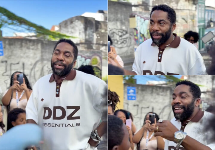 Lázaro Ramos emociona crianças em passeio especial no Pelourinho