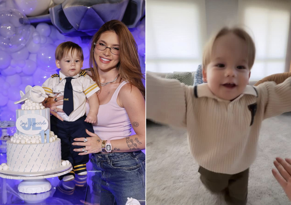 Virgínia encanta ao mostrar primeiros passos do filho José Leonardo; veja vídeo