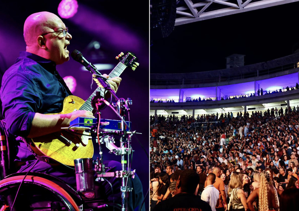 Com ingressos esgotados, Os Paralamas do Sucesso celebram 40 anos de carreira com show emocionante na Concha Acústica