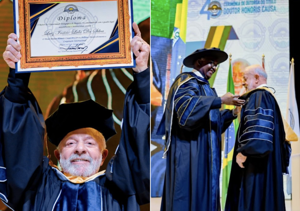 Presidente Lula recebe título de doutor honoris causa em Moçambique