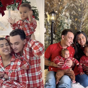João Gomes e Ary Mirelle encantam ao mostrar ensaio de Natal da família
