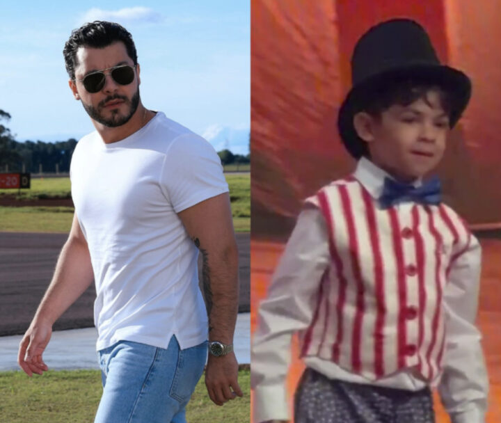 Murilo Huff se emociona em primeira apresentação de teatro do seu filho com Marília Mendonça; veja