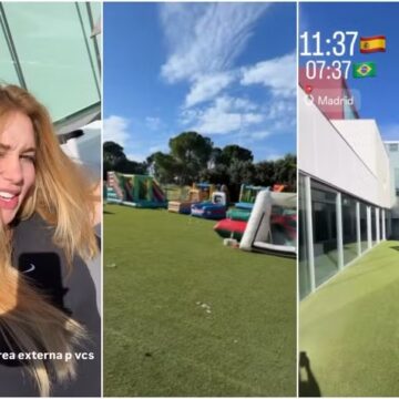 Virginia Fonseca mostra mansão com parque montado para os filhos