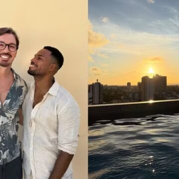 Presidente do Bahia comemora aniversário do namorado em sua cobertura em Salvador