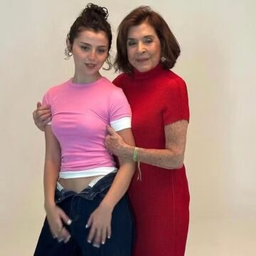 Betty Faria ensaia com a neta atriz que foi dirigida pelo avô, Daniel Filho, em filme