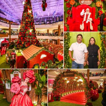 Salvador Shopping inaugura decoração de Natal com espetáculo e chegada do Papai Noel; veja fotos