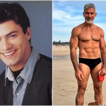 Galã dos anos 90, Leonardo Vieira posta de sunga e web reage: ‘Lindo’