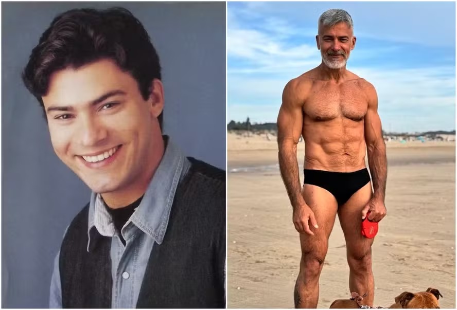 Galã dos anos 90, Leonardo Vieira posta de sunga e web reage: ‘Lindo’