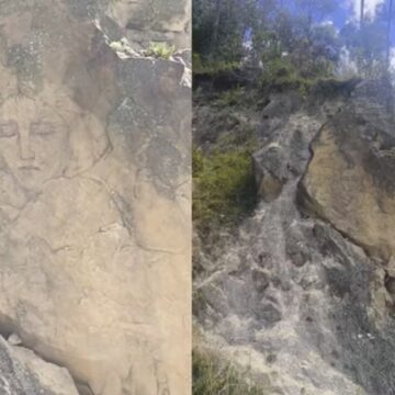 Imagem de ‘Virgem Maria’ aparece misteriosamente em montanha na Colômbia