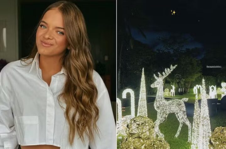 Rafaella Justus mostra decoração de Natal na fazenda do pai Roberto Justus