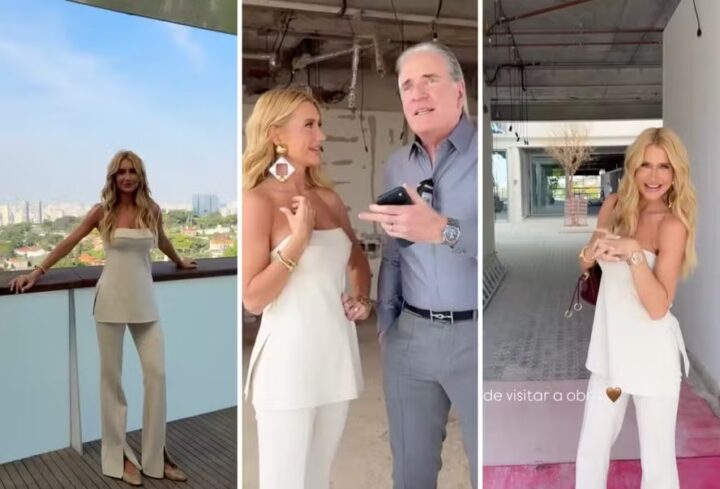 Puro luxo: Ana Paula Siebert mostra obra da nova mansão milionária da família Justus