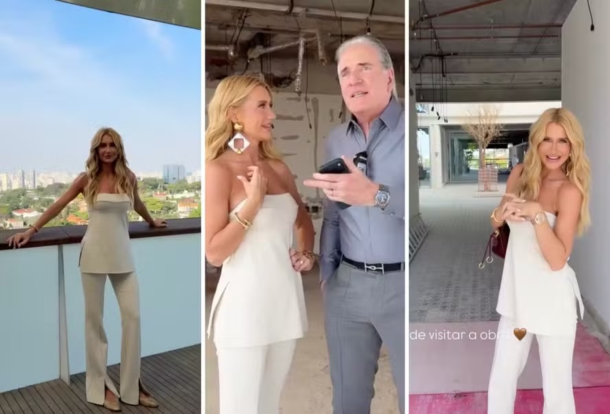Puro luxo: Ana Paula Siebert mostra obra da nova mansão milionária da família Justus