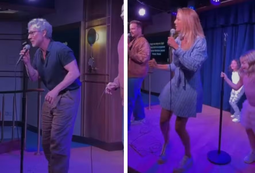 Alexandre Nero e Ticiane Pinheiro animam Cruzeiro nos EUA com karaokê em português