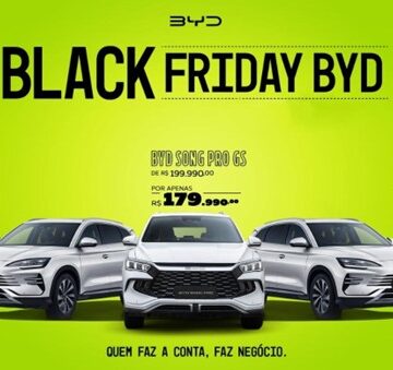 BYD lança campanha de Black Friday com descontos de até R$ 40 mil