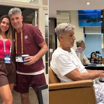 Filha leva Renato Gaúcho para fazer as unhas: ‘Bebê para cuidar’