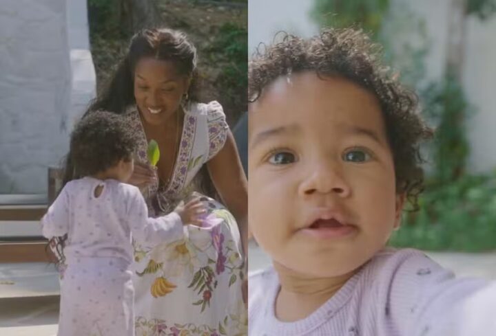 IZA encanta internautas ao mostrar registros raros com a filha, Nala