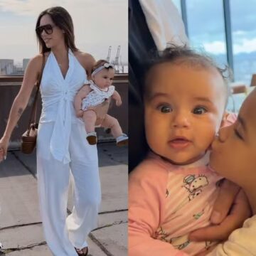 Bruna Biancardi abre álbum com as filhas e interação de Mavie e Mel rouba a cena: ‘Quem aguenta?’