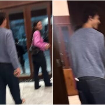 Bruna Marquezine e Shawn Mendes são flagrados por fãs em cinema no Rio
