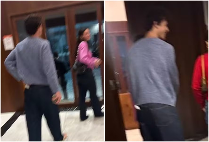 Bruna Marquezine e Shawn Mendes são flagrados por fãs em cinema no Rio