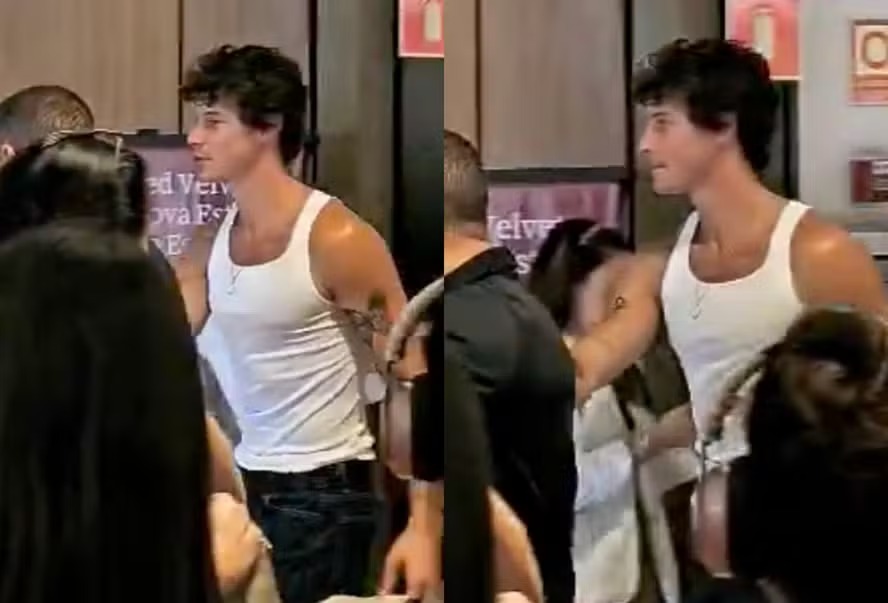 Ainda no Brasil, Shawn Mendes é tietado por fãs e arrisca no português