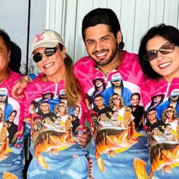 Poliana Rocha ganha presente com o rosto da nora, Ana Castela