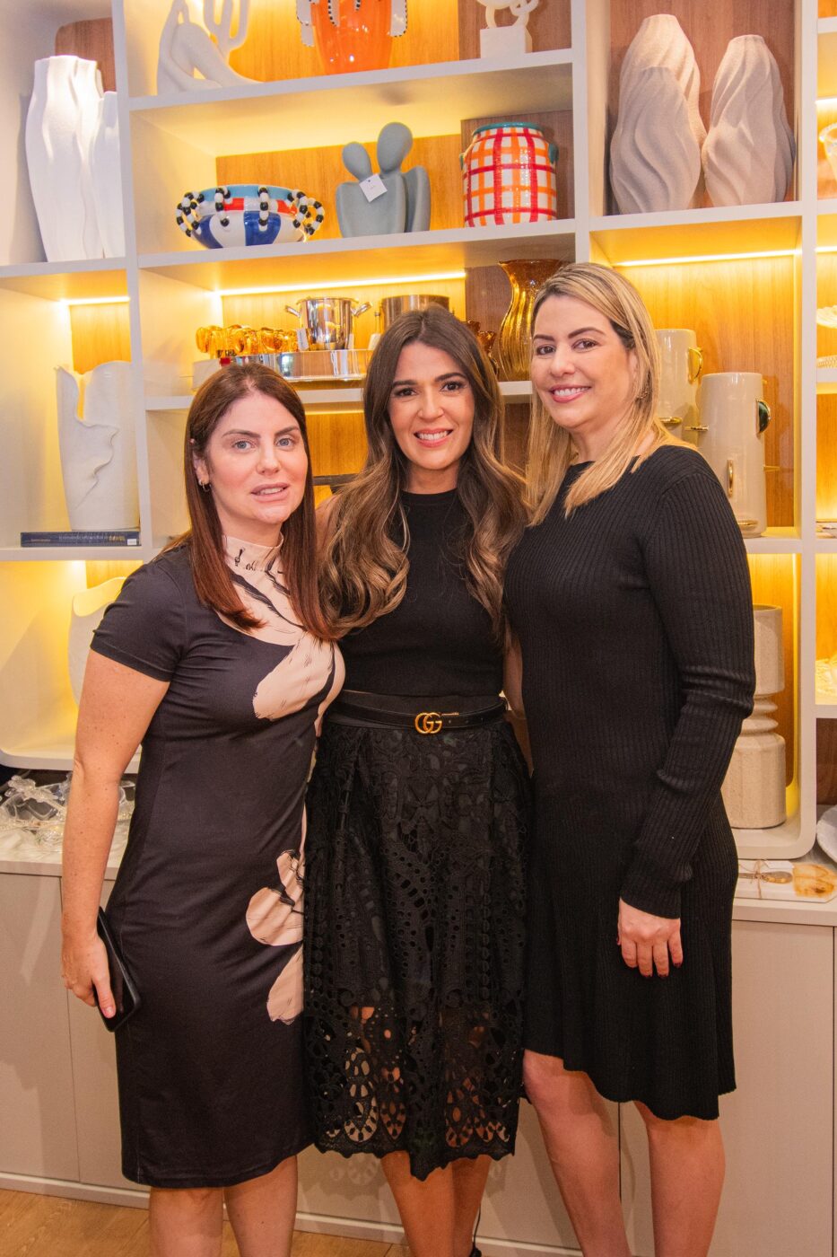 Mikaela Baratz, Taiana Dantas e Flávia Oliveira