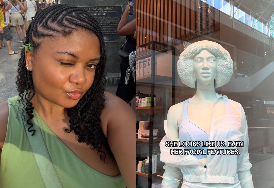 Americana se emociona ao ver manequins com cabelo crespo em Salvador: “Nunca vi isso na minha vida”