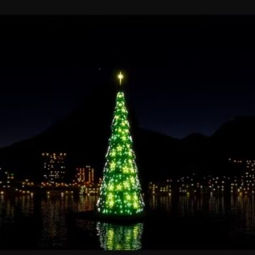 Árvore de Natal da Lagoa estreia em 6 de dezembro com 60 metros de altura