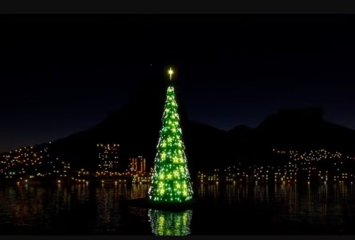Árvore de Natal da Lagoa estreia em 6 de dezembro com 60 metros de altura
