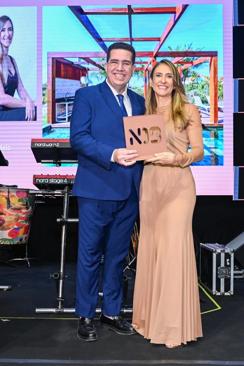 Cláudio Valverde e Tatiana Melo