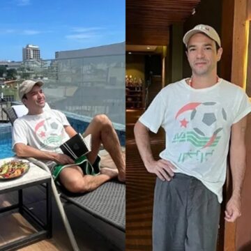 Caio Blat desembarca em Salvador para gravação de filme; veja fotos