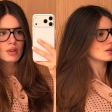 Com o barrigão em destaque, Camila Queiroz mostra novo corte de cabelo