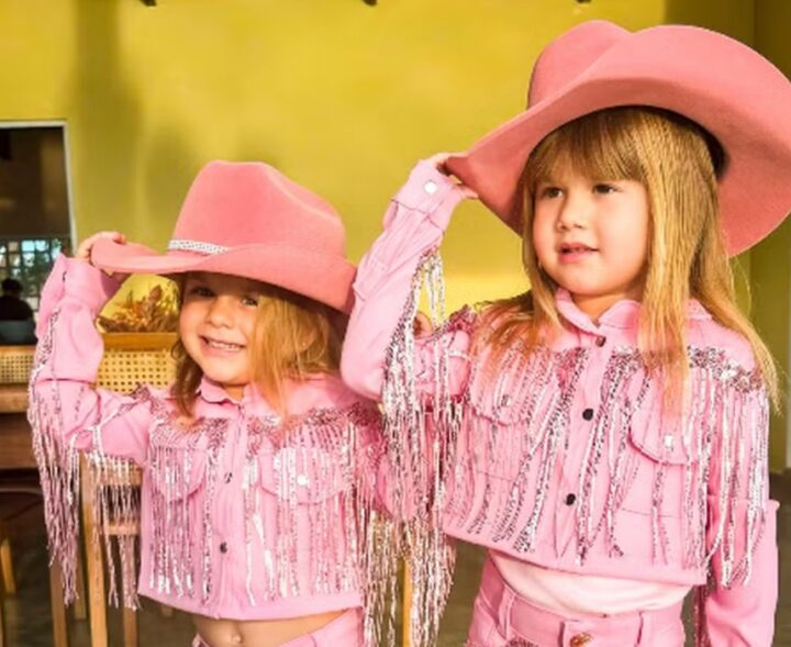 Mini boiadeiras! Filhas de Zé Felipe roubam a cena com looks inspirados em Ana Castela
