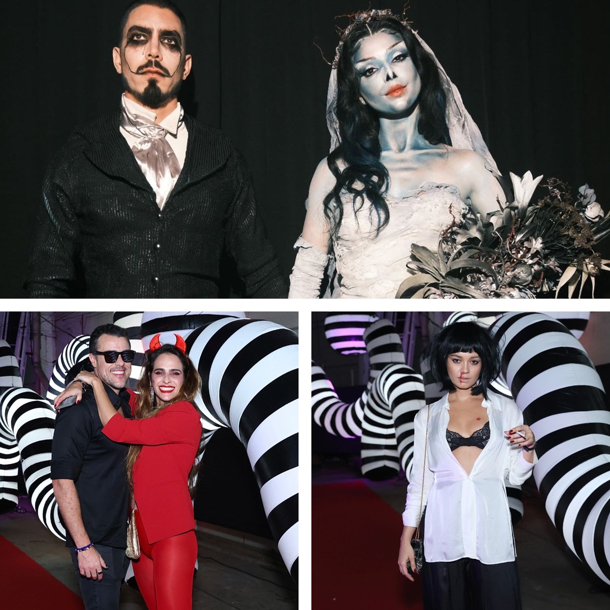 Giovanna Lancellotti e Gabriel David reúnem famosos em festa de Halloween; veja fotos