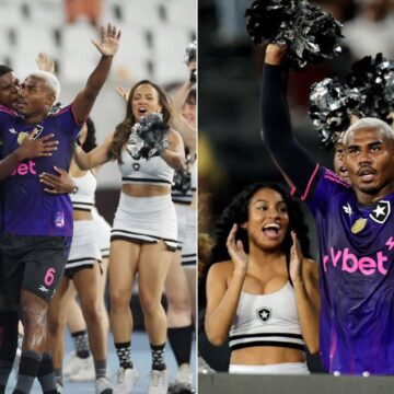 Cuiabano viraliza ao dançar com cheerleaders do Botafogo após gol sobre o Grêmio; veja vídeo