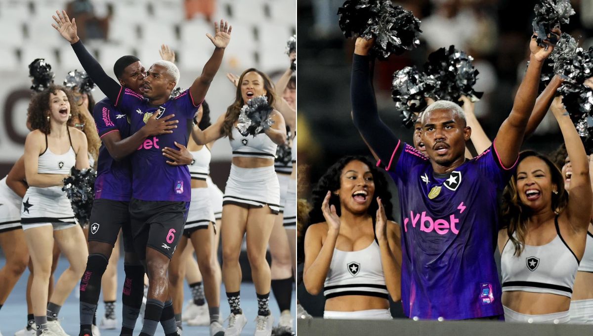 Cuiabano viraliza ao dançar com cheerleaders do Botafogo após gol sobre o Grêmio; veja vídeo