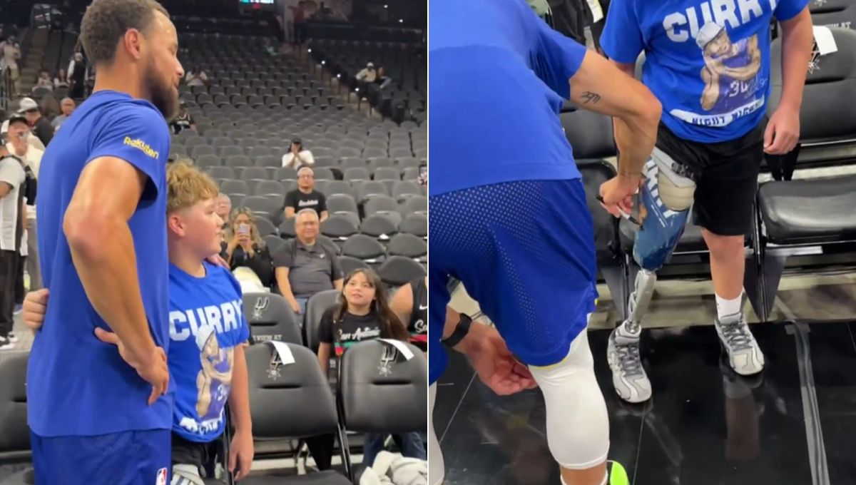 Curry autografa prótese de fã, quebra recorde e lidera vitória dos Warriors sobre os Spurs