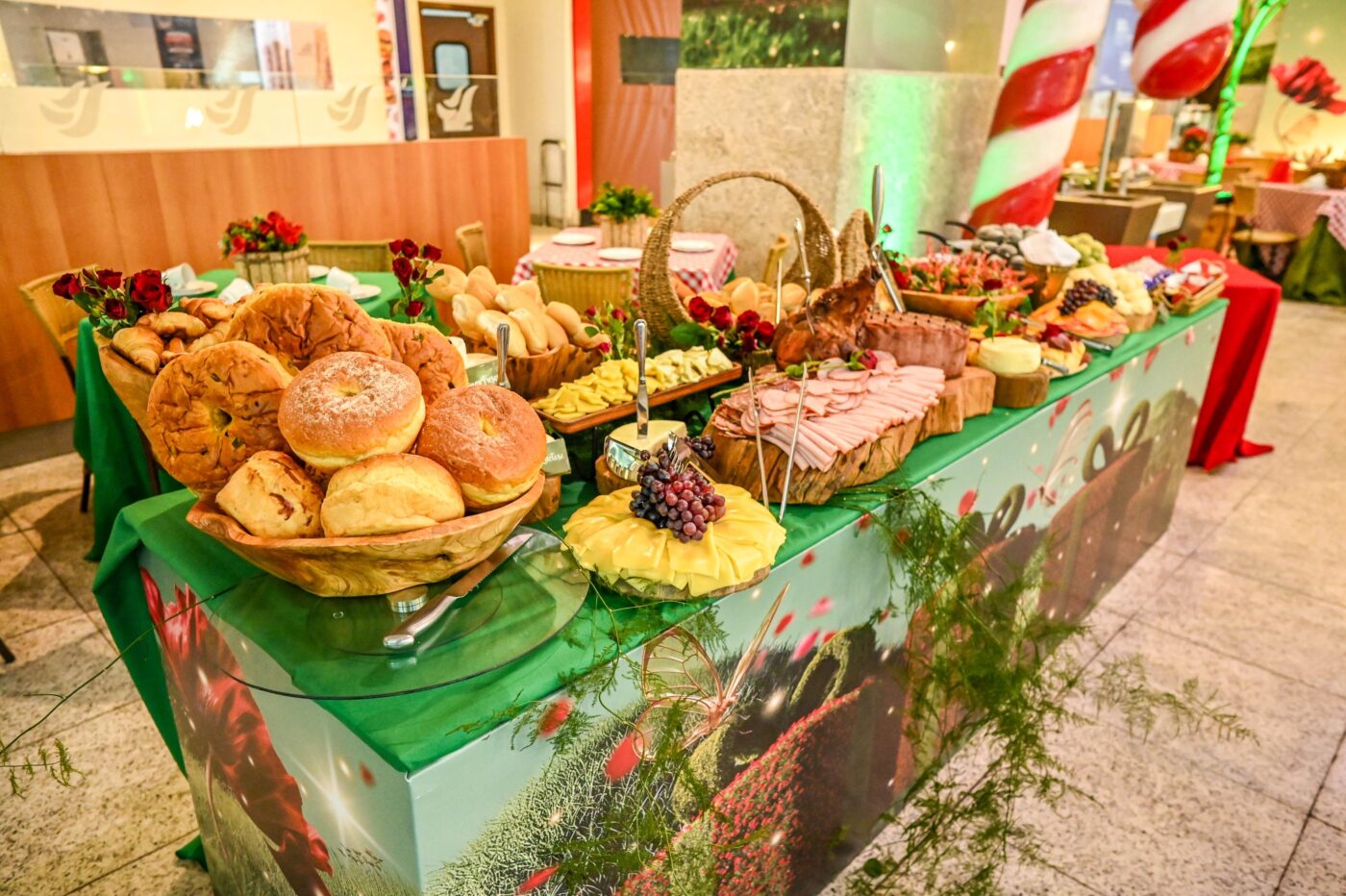 Café da manhã do Salvador Shopping