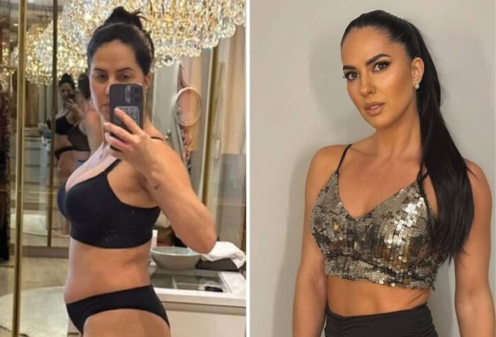 Graciele Lacerda mostra antes e depois após perder 9 kg e fala sobre evolução do corpo pós-parto