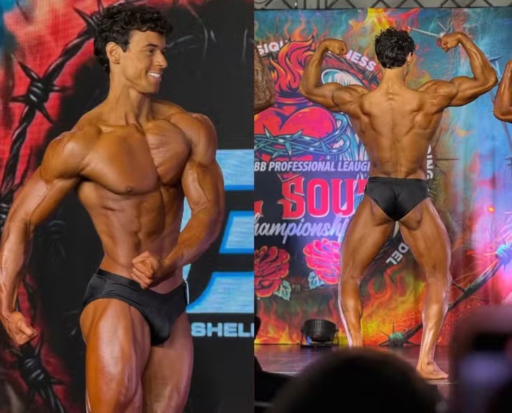 Filho de Xanddy e Carla Perez estreia no fisiculturismo e recebe apoio da família