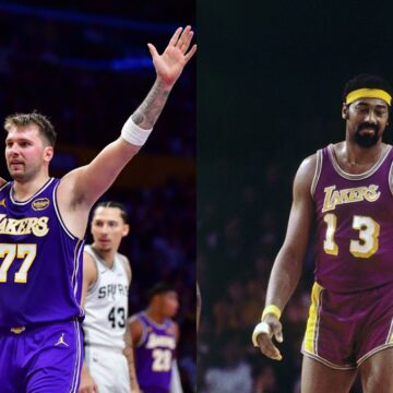 Luka Doncic iguala marca de Wilt Chamberlain e comanda triunfo do Lakers