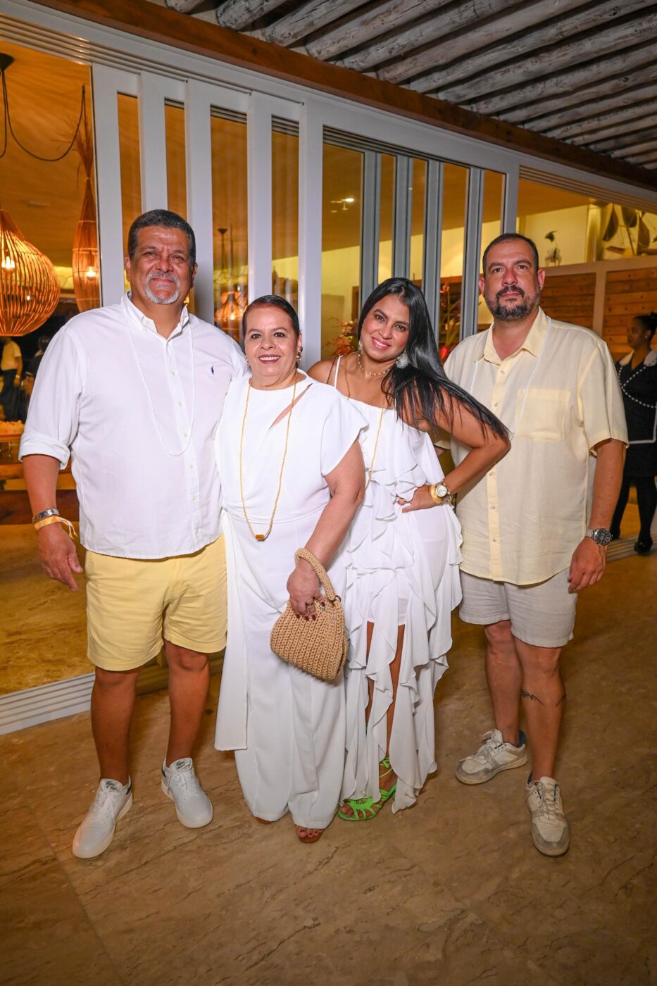 Raimundo, Tereza Vaz, Vivian e Fábio Catelino