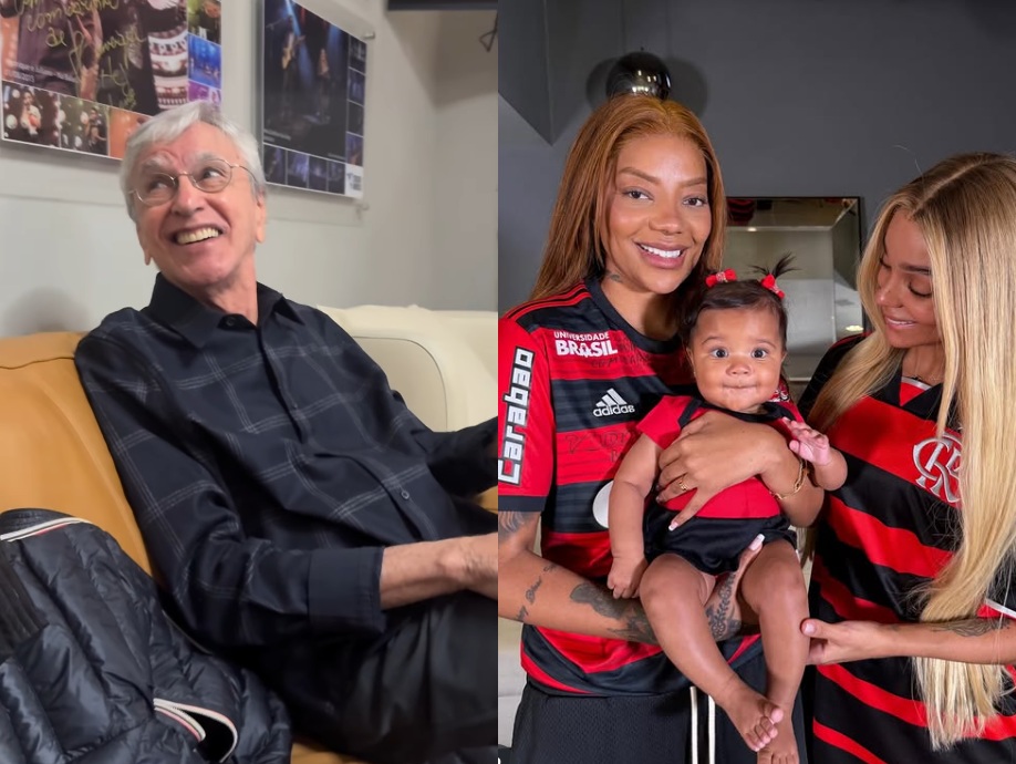 Caetano Veloso, Vini Jr. e mais famosos comemoram tetra do Flamengo na Libertadores