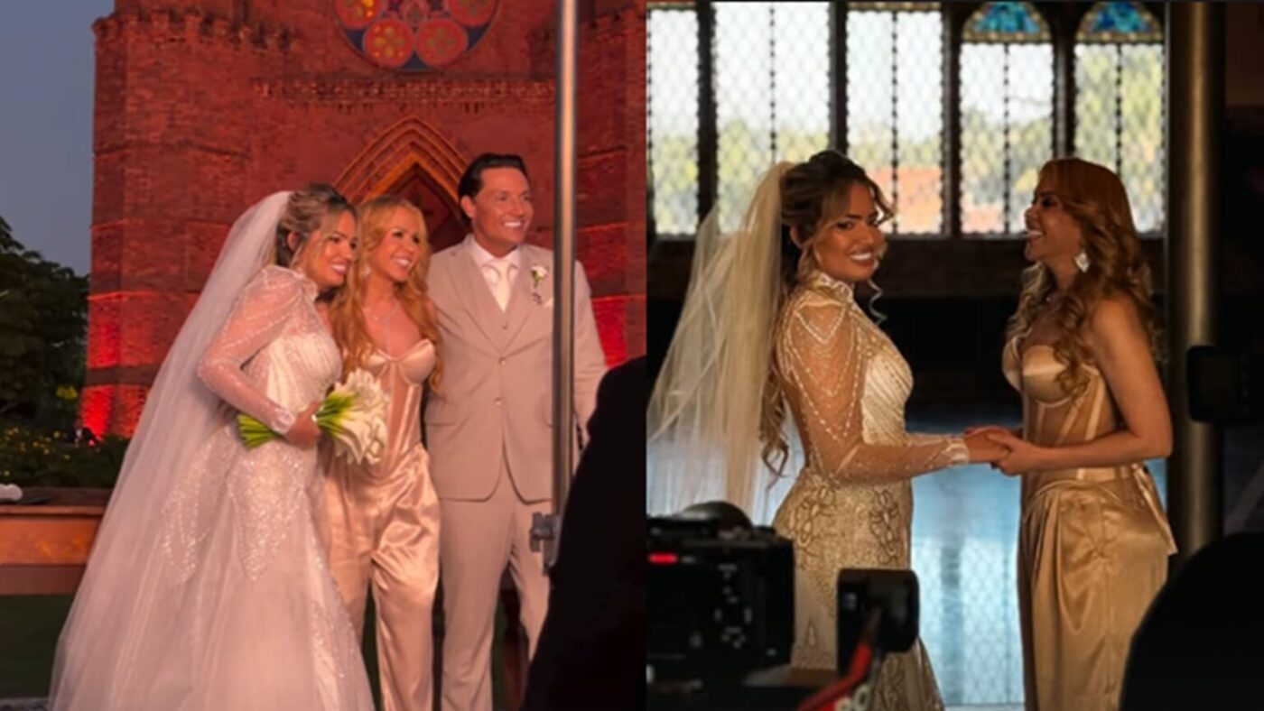 Filha de Joelma se casa com empresário da cantora em cerimônia ao ar livre