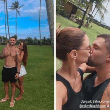 Ex-BBBs Ivy Moraes e Arthur Picoli curtem viagem romântica na Bahia