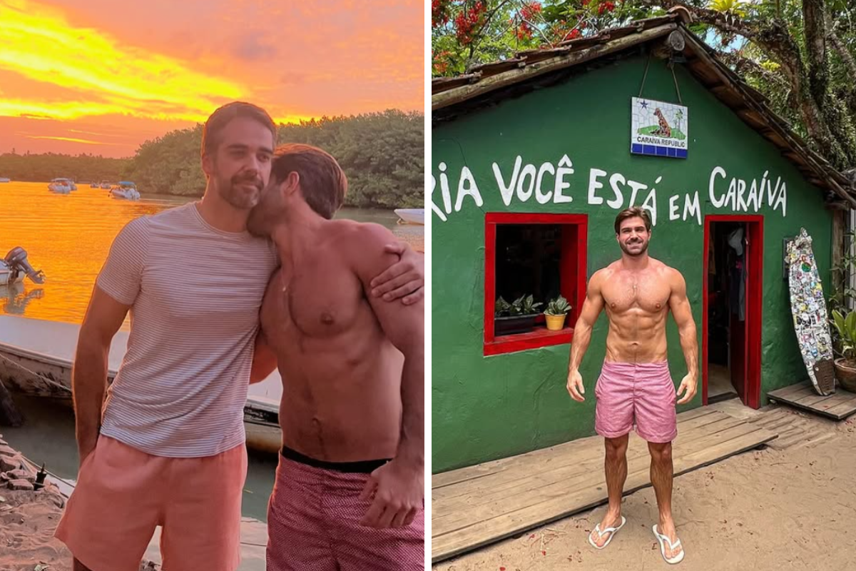 Governador do RS, Eduardo Leite passa feriadão em clima de romance com o marido na Bahia