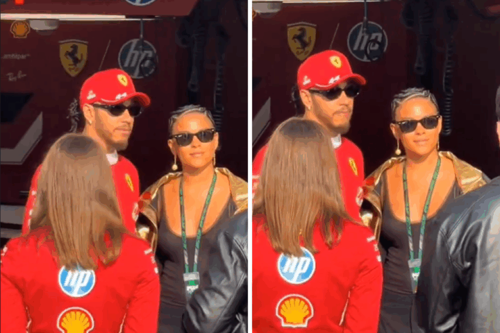 Lewis Hamilton aparece ao lado de Bella Campos no Catar; veja vídeo