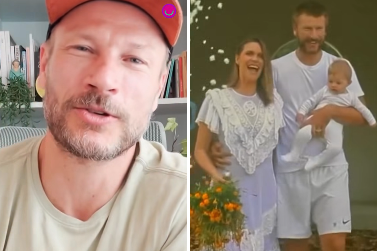 Rodrigo Hilbert faz declaração apaixonada para Fernanda Lima no Domingão: “Te amo e te admiro”