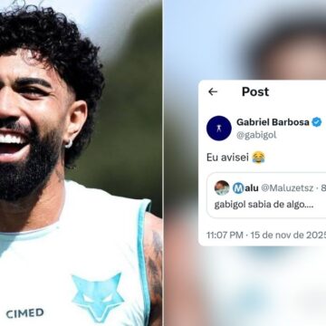 ‘Eu avisei’: Gabigol resgata previsão sobre Santos, Flamengo e Cruzeiro